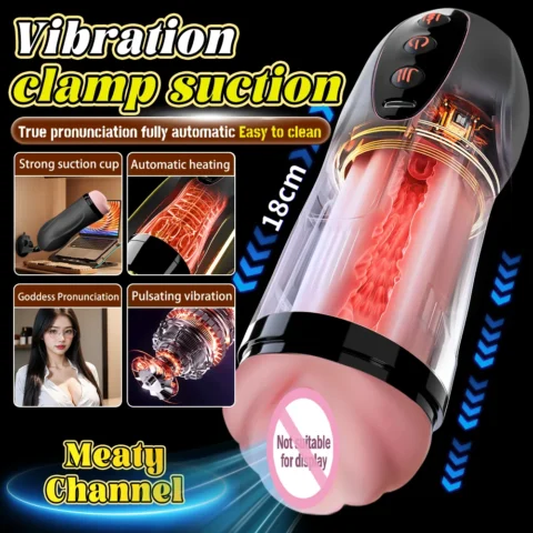 Masturbation Cup Heating Stimulation Vibrator